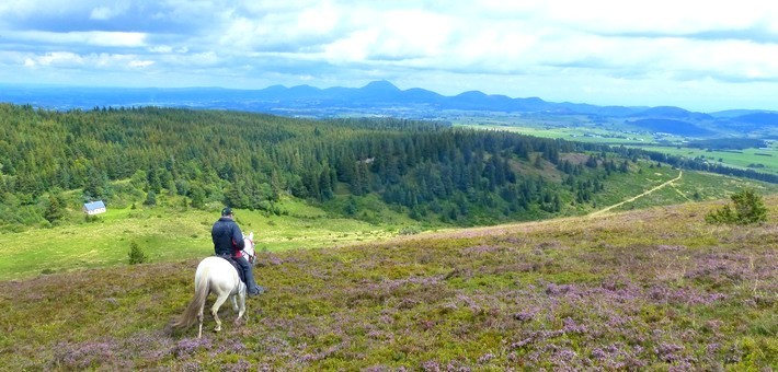 randonnee cheval volcan auvergne