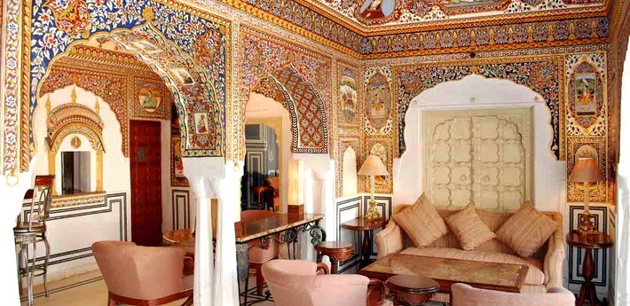 Le palais de Mandawa. Le palais de Mandawa.