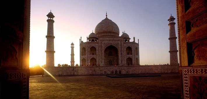Coure intérieure du Taj Mahal