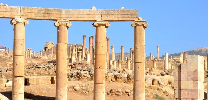 Cité de Jerash en Jordanie