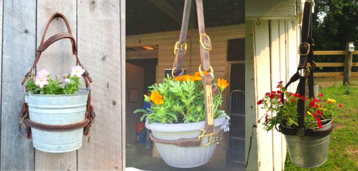 Un porte pot de fleur licol Un porte pot de fleur licol