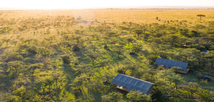 Camp haut de gamme dans la réserve du Maasai Mara