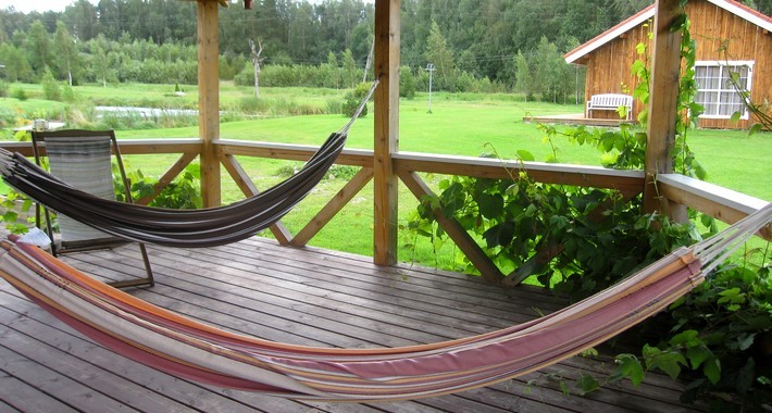 Cabane de bois du Gauja