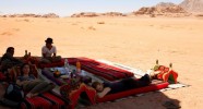 Bivouac dans le Wadi Rum en Jordanie