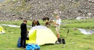 Campement bivouac en Kirghizie