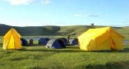 Campement bivouac en Mongolie