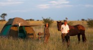 Tente au campement mobile Kalahari