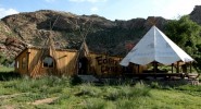 Camp de tipis en Mongolie