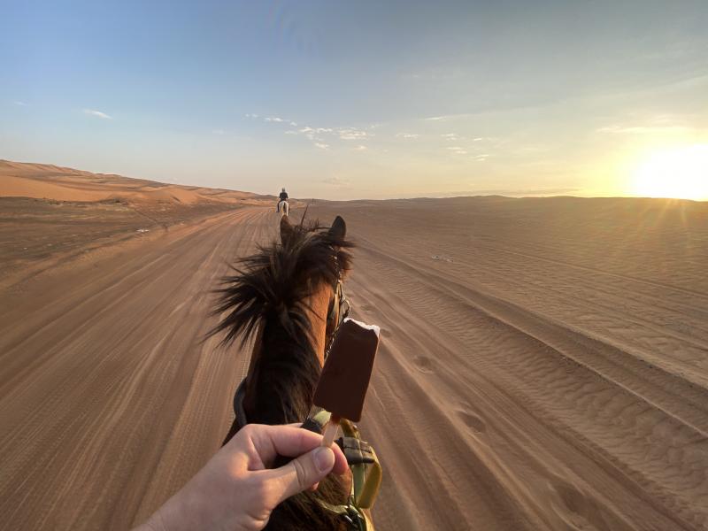 A cheval dans le désert A cheval dans le désert