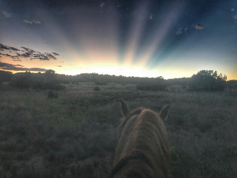 le coucher de soleil le plus beau et intense de ma vie...