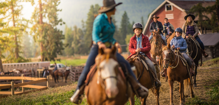 Vacances équestres au ranch en Colombie Britannique, Canada