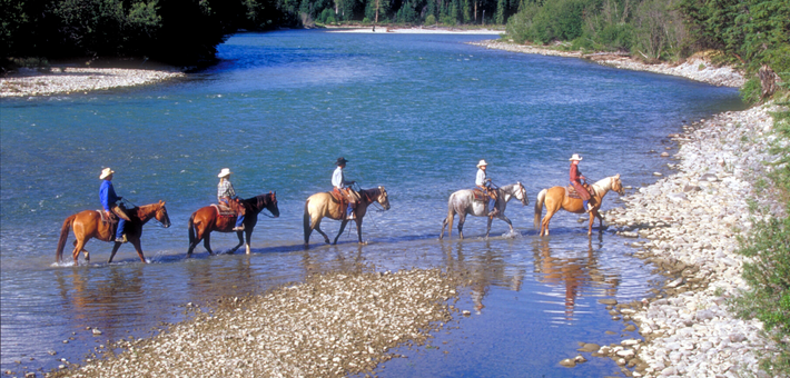 Vacances équestres au ranch en Colombie Britannique, Canada