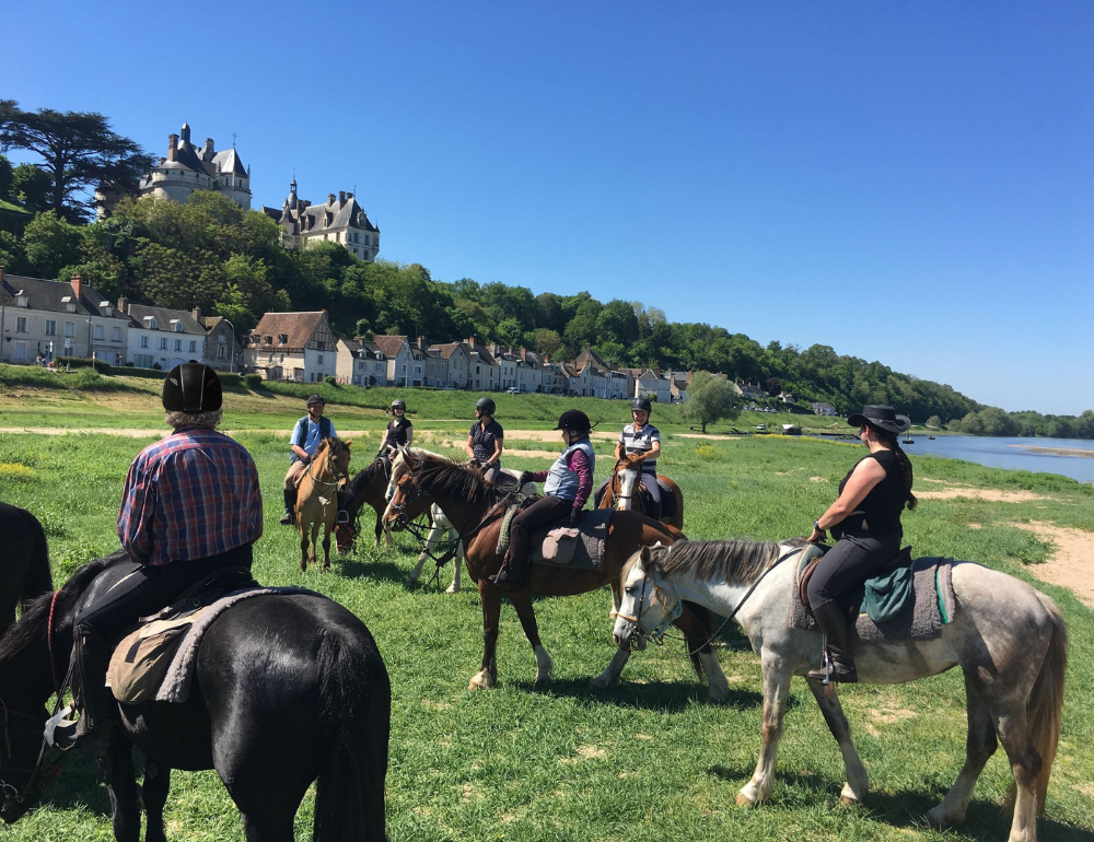 Randonnée équestre estivale confort à la découverte des châteaux de la Loire