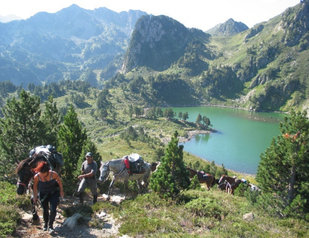Randonnée équestre dans les Pyrénées - Les lacs d'altitude