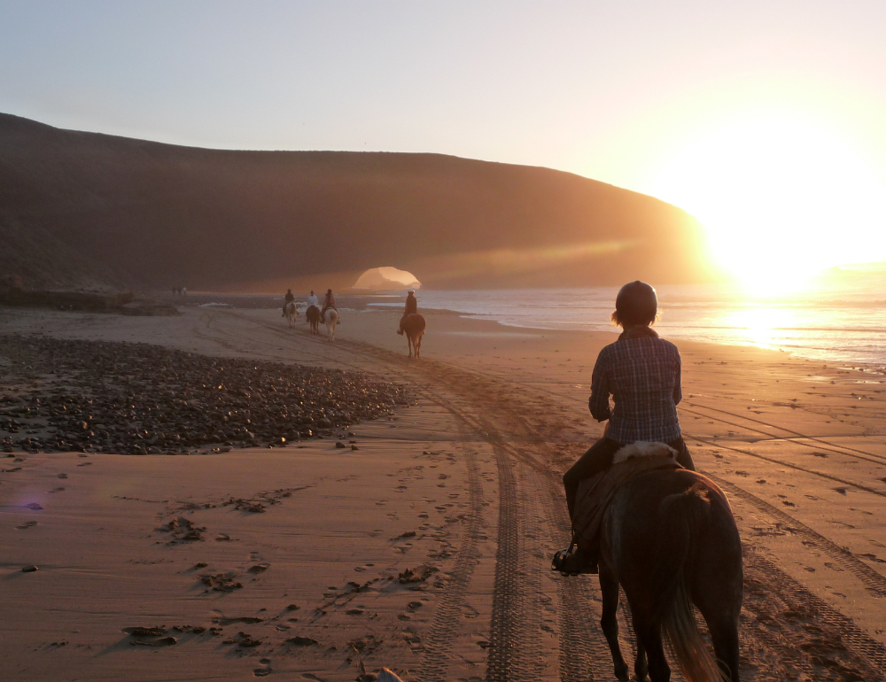Séjour initiation à la randonnée équestre en ranch sur la côte au Maroc 