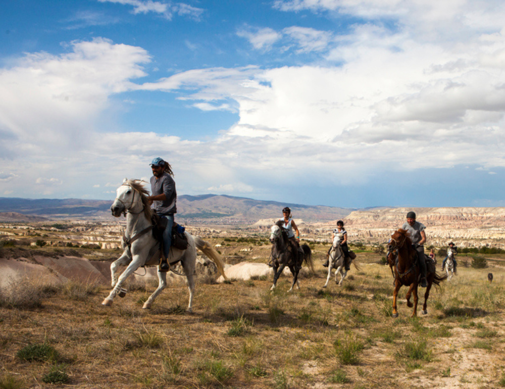 Randonnée à cheval sportive en Cappadoce