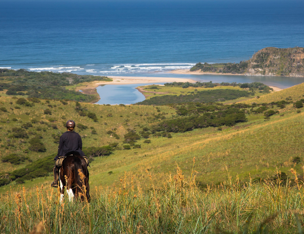 A cheval sur les plages infinies de la Wild Coast
