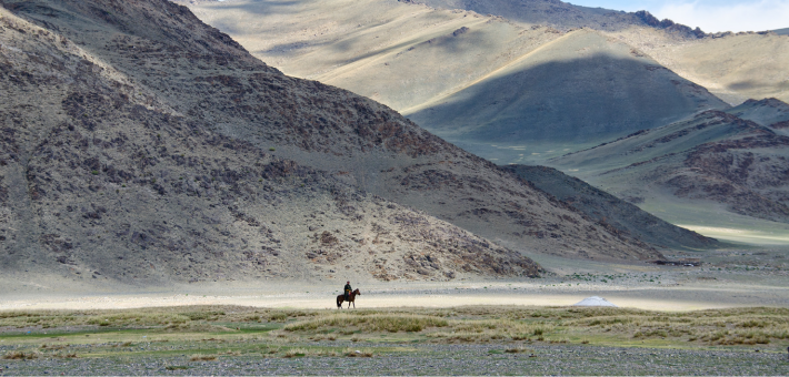 Randonnée à cheval dans L