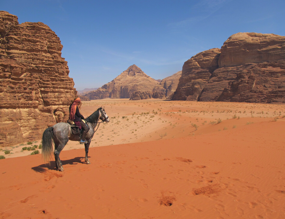 Randonnée à cheval au Royaume Rouge et Or en Jordanie