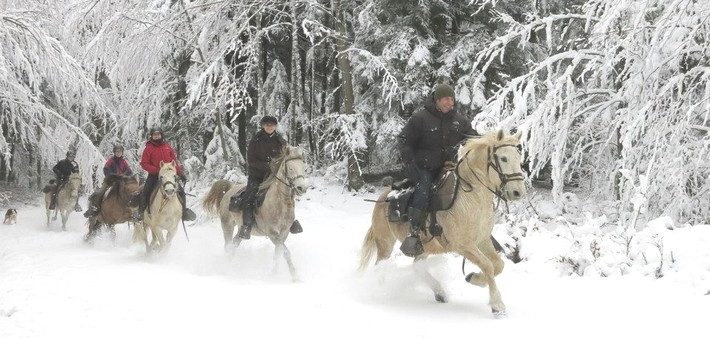 Week-end à cheval dans la neige, aux portes du Jura - Caval&go