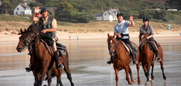 Randonnée équestre en Bretagne entre terre et mer