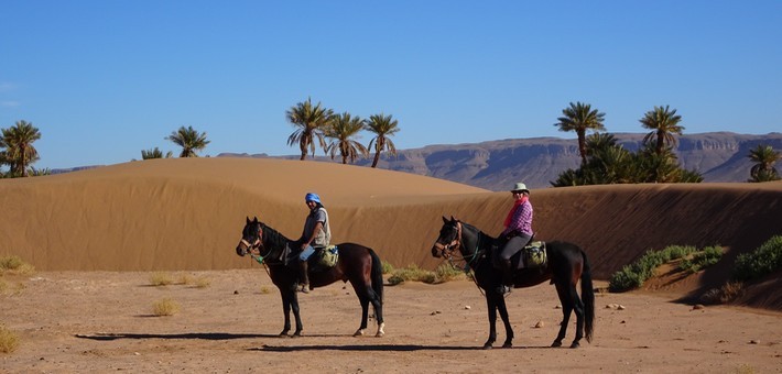 Rando à cheval au Maroc dans les jardins secrets du désert - Caval&go