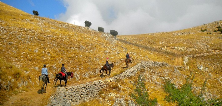 Vacances à cheval en Sicile, Italie
