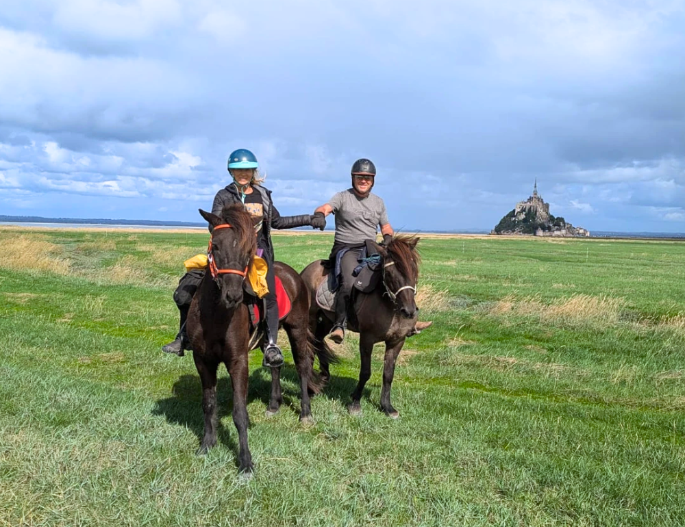 Rando exploration sur des chevaux islandais - De la Bretagne au Mont St Michel