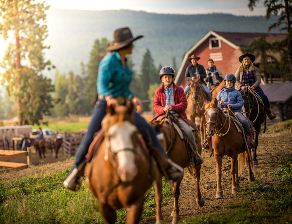 Vacances chez les ranchers de Colombie Britannique, Canada