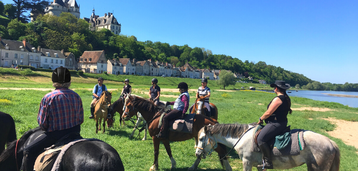 Randonnée équestre estivale confort à la découverte des châteaux de la Loire