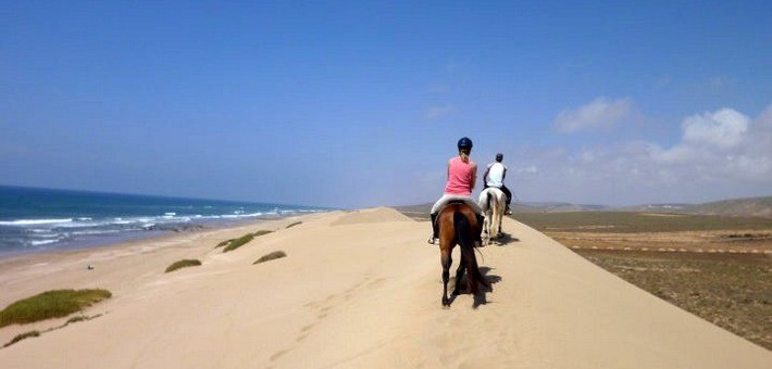 vacances équestres au Maroc sur la côte
