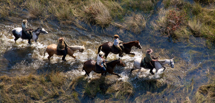 Safari à cheval au Botswana