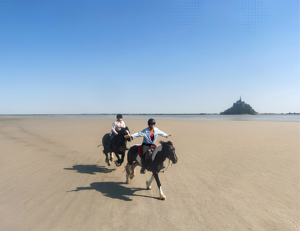 Week-end à cheval au Mont-Saint-Michel 