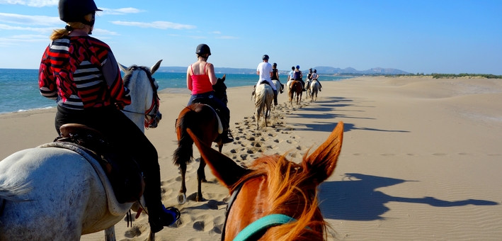 Randonnée à cheval entre mer et prairies en Catalogne - Caval&go