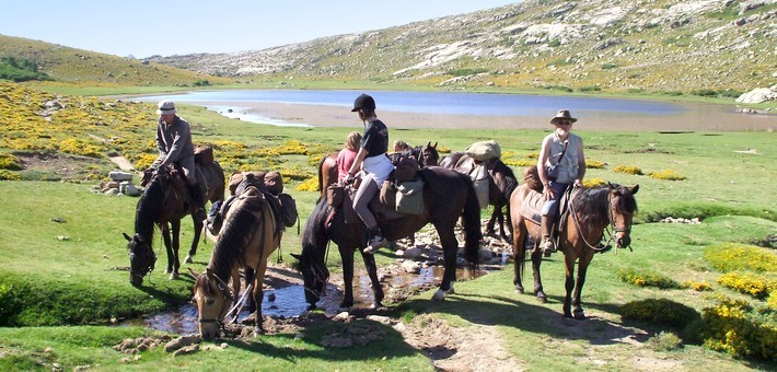 Rando cheval en Corse autour des lacs