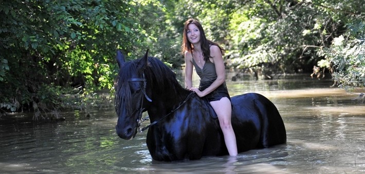 Rando à cheval en Lettonie sur la rivière Gauja 