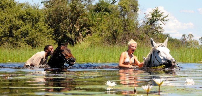 Safari à cheval au Botswana