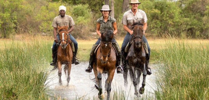 Safari à cheval au Botswana et exploration du delta de l