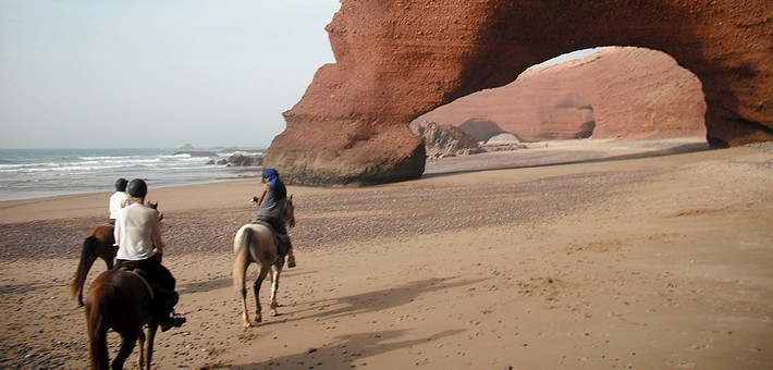 vacances équestres au Maroc sur la côte